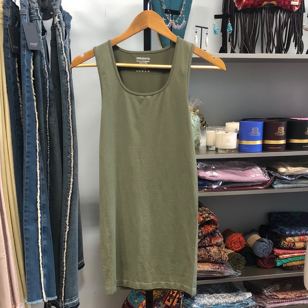Zenana Outfitters Olive Green Tank Top